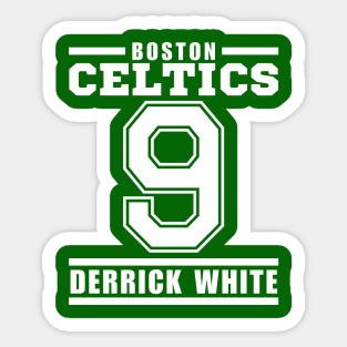 Boston Celtics White 9 Basketball Player Sticker